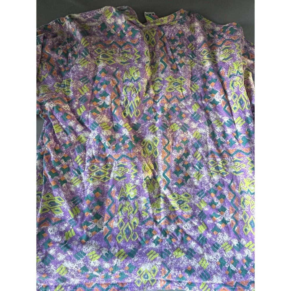 Vintage 90s GEAR Tie Dye Shirt Size Large Colorful